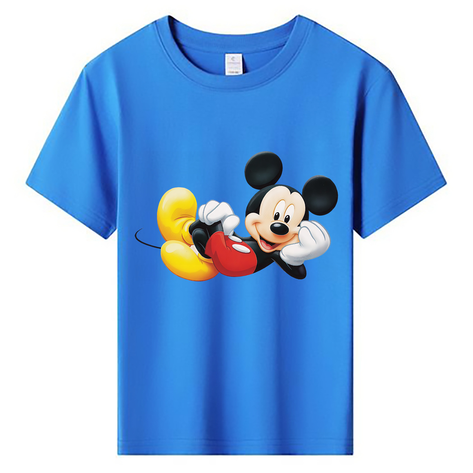 ミッキーマウス Mickey Mouse 綿100％キッズTシャツ（フロントプリント）